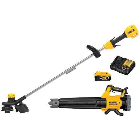 DEWALT 20V MAX* XR Brushless Cordless String Trimmer and Blower Combo Kit