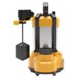 DEWALT 1HP SUMP PUMP-STAINLESS STEEL CAST IRON ALUMINUM-SUBMERSIBLE-AUTOMATIC-VERTICAL SWITCH