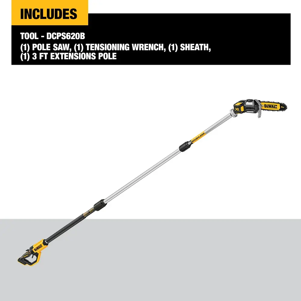 DEWALT® 20V MAX* XR brushless cordless pole saw (tool only)