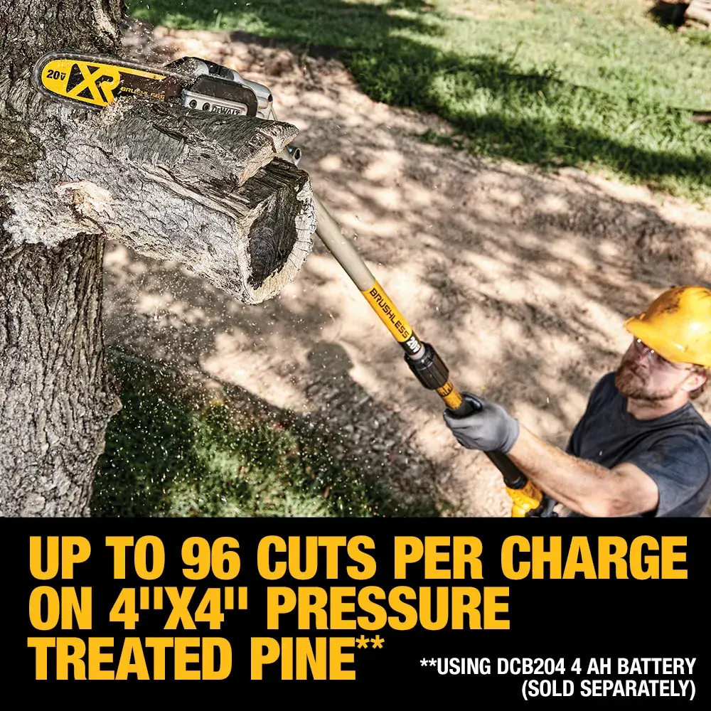 DEWALT® 20V MAX* XR brushless cordless pole saw (tool only)